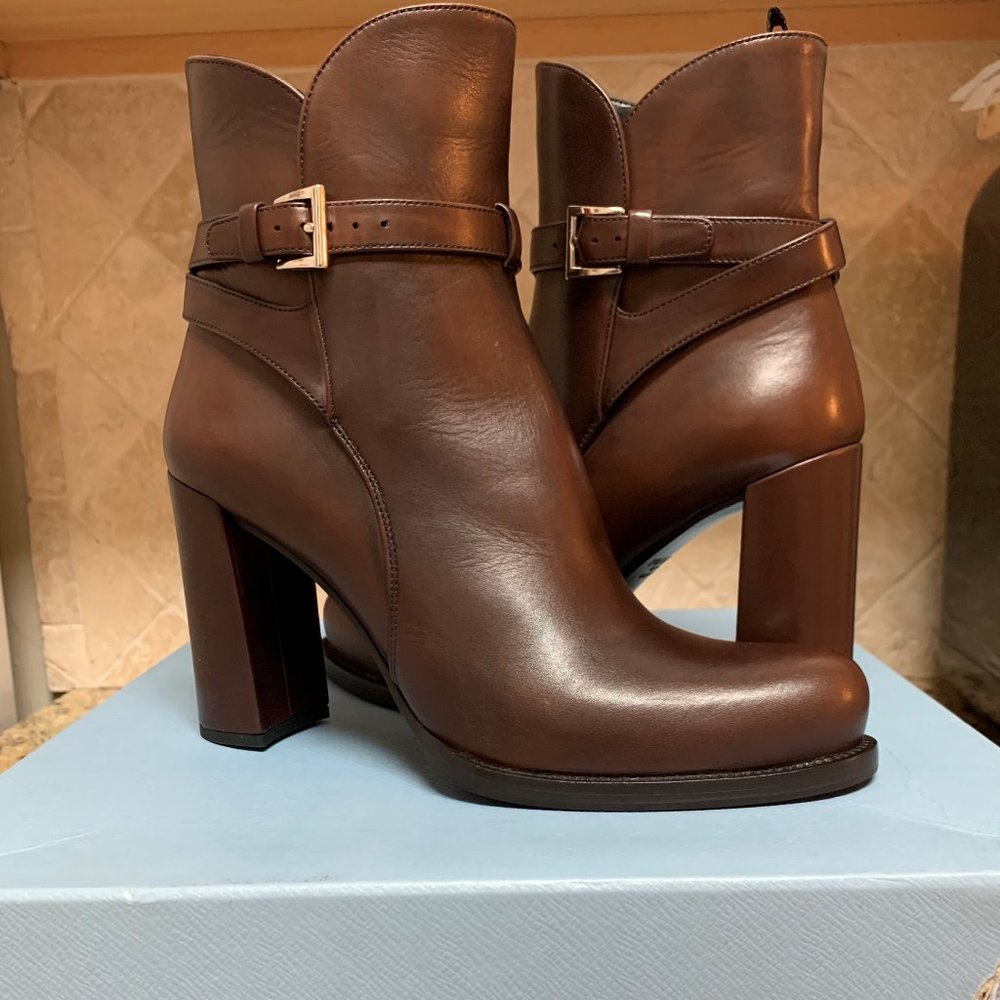 Prada Women's Belted Ankle Boot